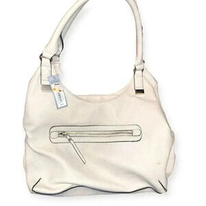 Apt 9 multi compartment leather shoulder bag